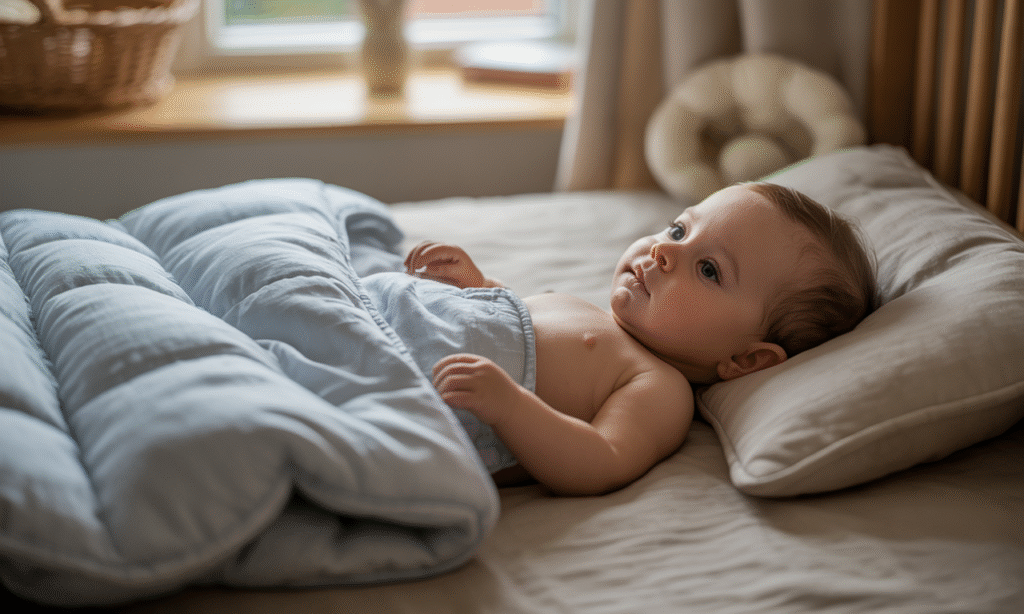 découvrez jusqu'à quel âge utiliser une gigoteuse pour votre bébé et quand il est temps de passer à une couette pour assurer son confort et sa sécurité pendant le sommeil.
